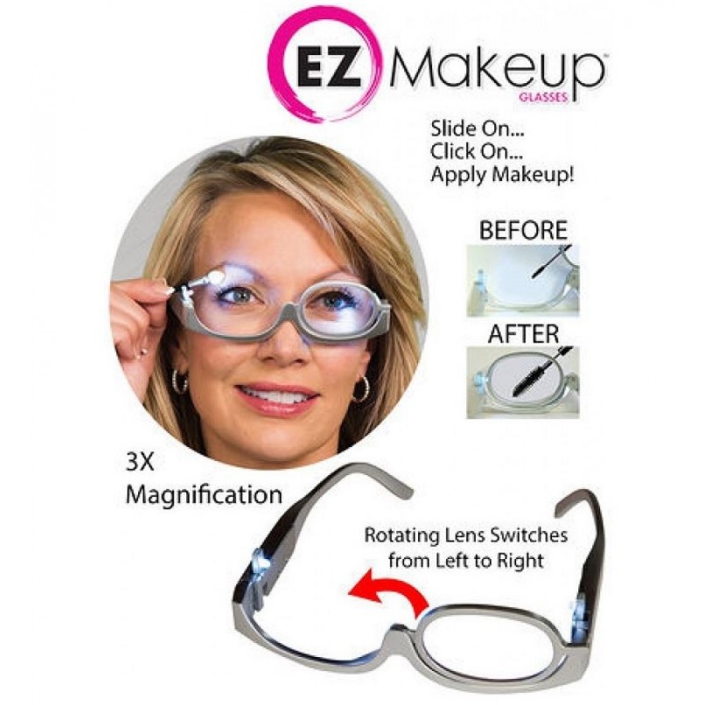 GLO Γυαλιά για το Μακιγιάζ με Μεγεθυντικό Φακό x3 και LED GL-53632