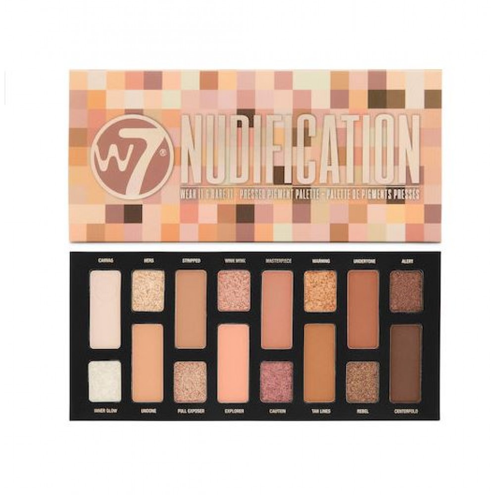 W7 Nudification Pressed Pigment Palette