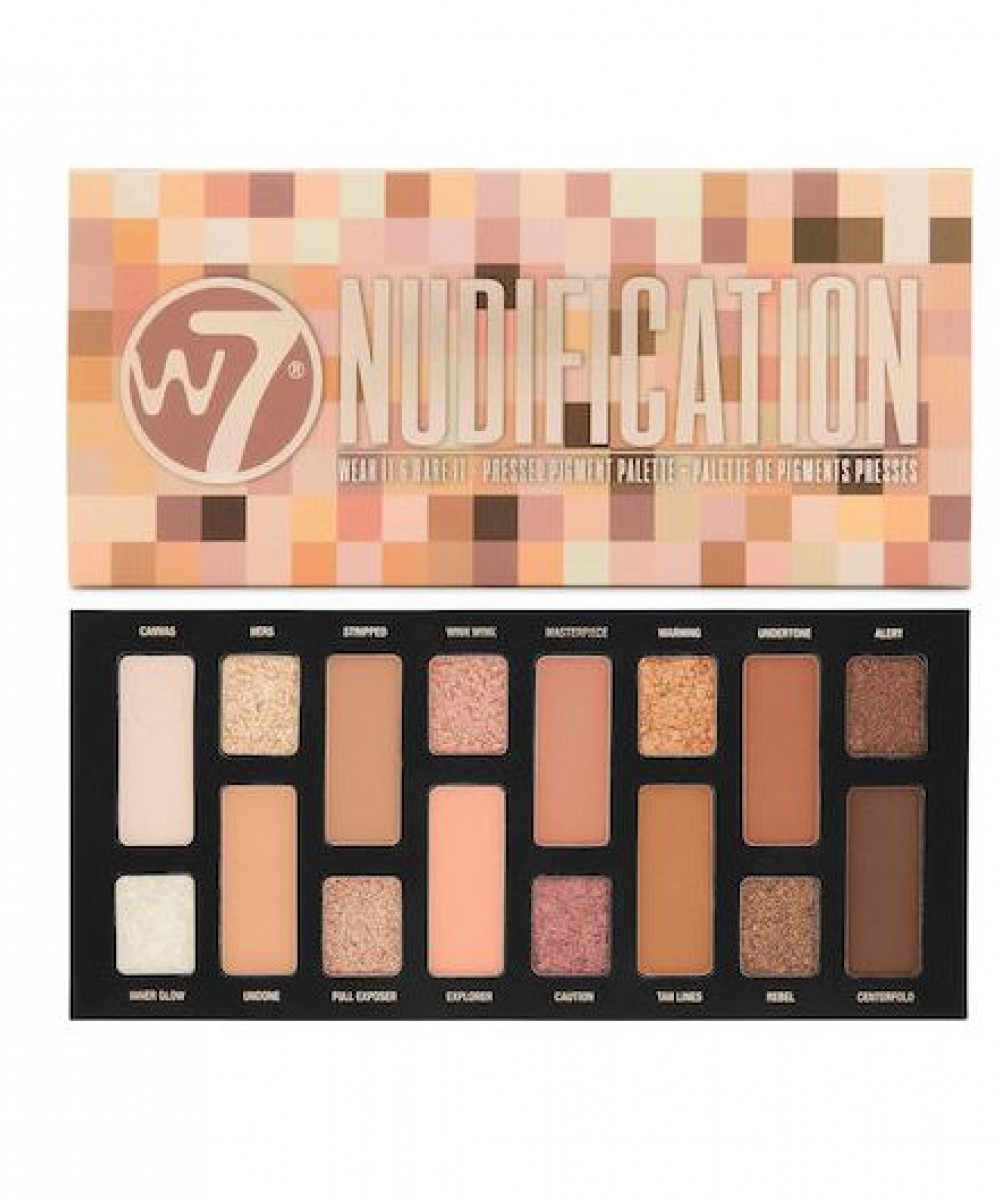 W7 Nudification Pressed Pigment Palette