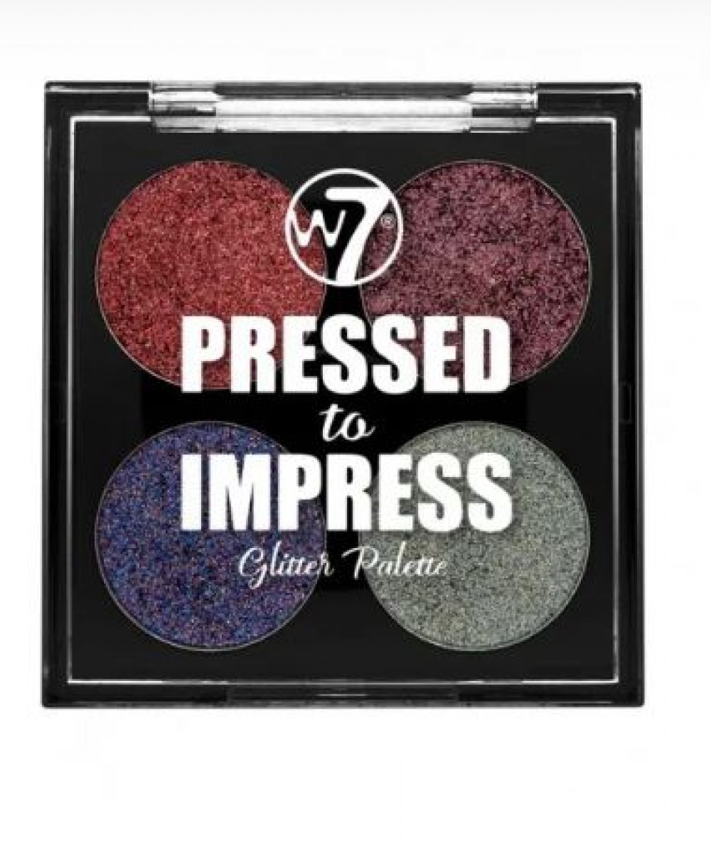 W7 Pressed To Impress Glitter Palette All The Rage