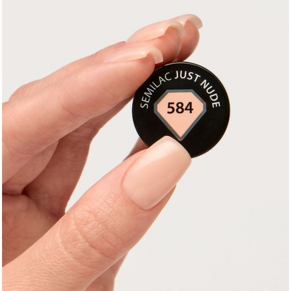 Semilac Ημιμόνιμο Βερνίκι Νυχιών 584 Just Nude ,7ml
