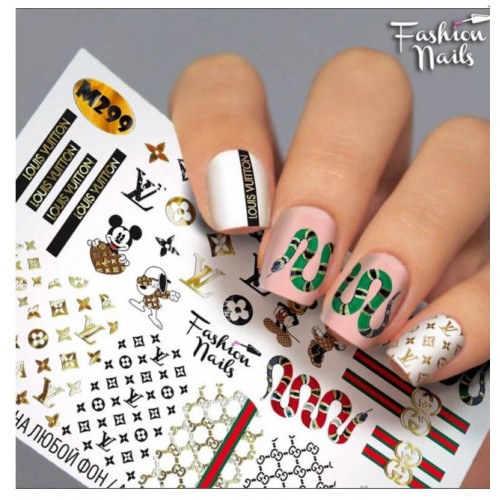 J.K Αυτοκόλλητα Νερού Νυχιών Fashion Nails Μetallic 299 (114443)