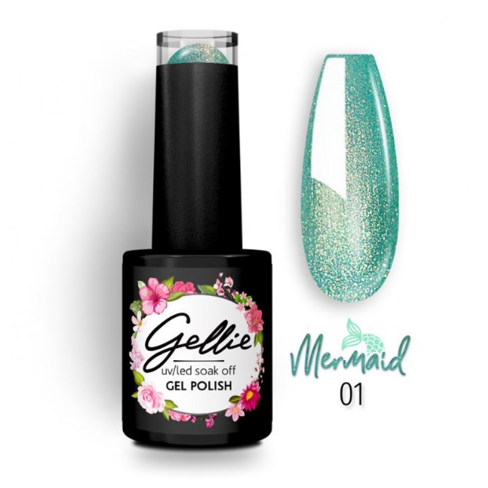 Gellie Ημιμόνιμο Βερνίκι Mermaid Colour 01, 10ml