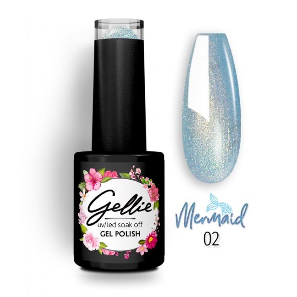 Gellie Ημιμόνιμο Βερνίκι Mermaid Colour 02 ,10ml