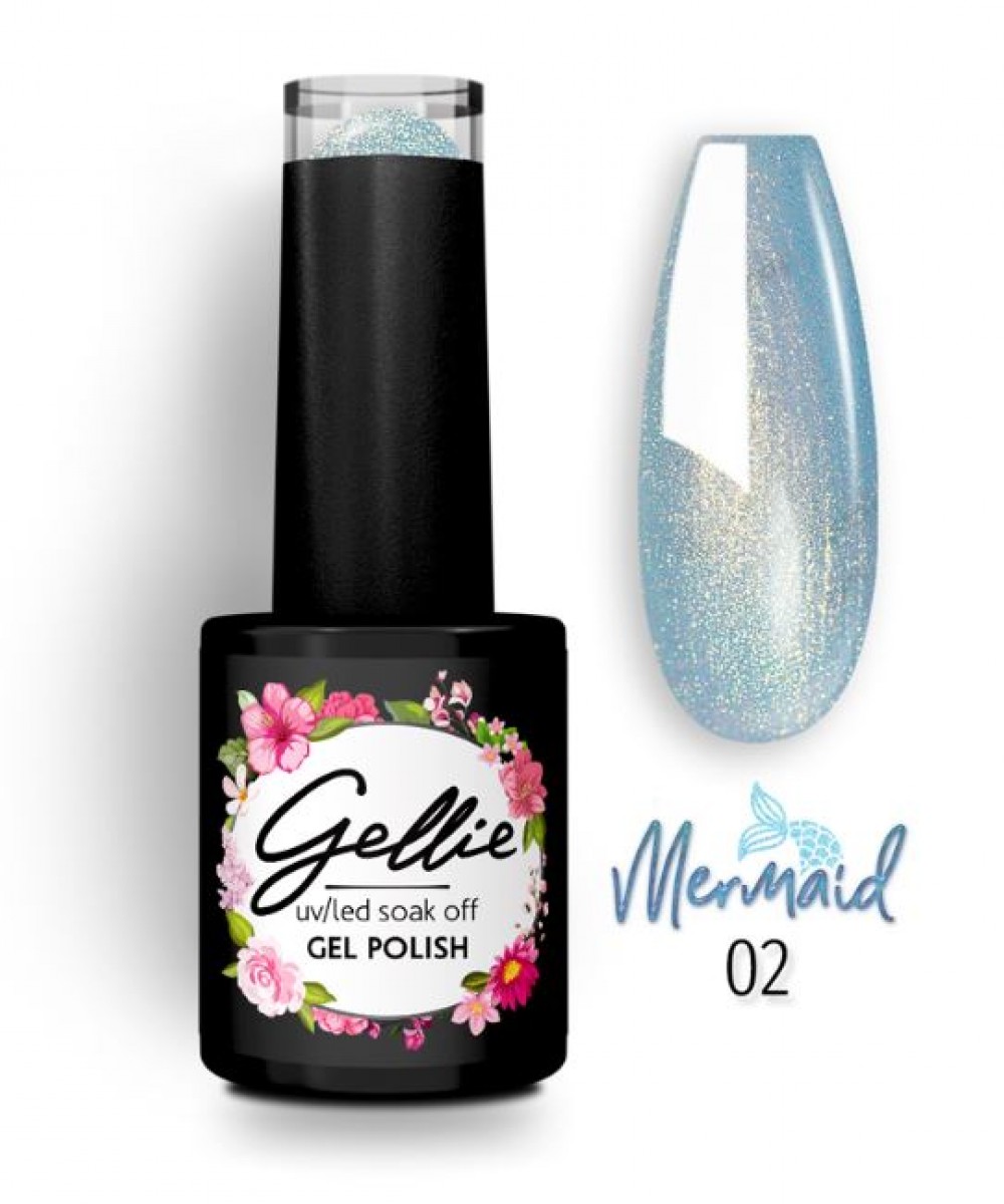 Gellie Ημιμόνιμο Βερνίκι Mermaid Colour 02 ,10ml