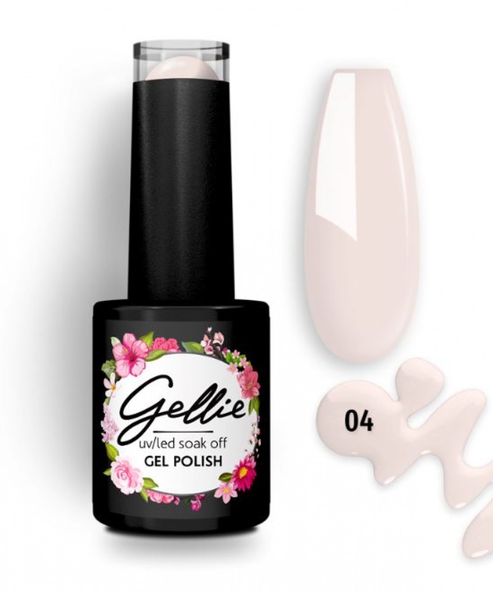 Gellie Ημιμόνιμο Βερνίκι Νυχιών Soft Cream 04, 10ml