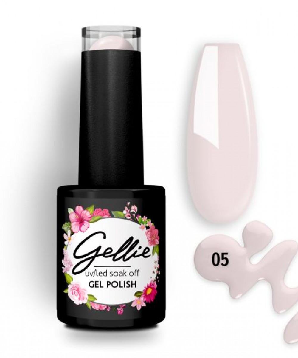 Gellie Ημιμόνιμο Βερνίκι Νυχιών Soft Cream 05, 10ml