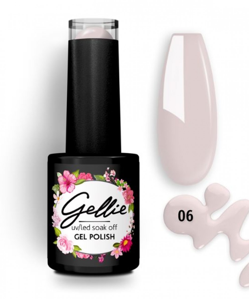Gellie Ημιμόνιμο Βερνίκι Νυχιών Soft Cream 06, 10ml