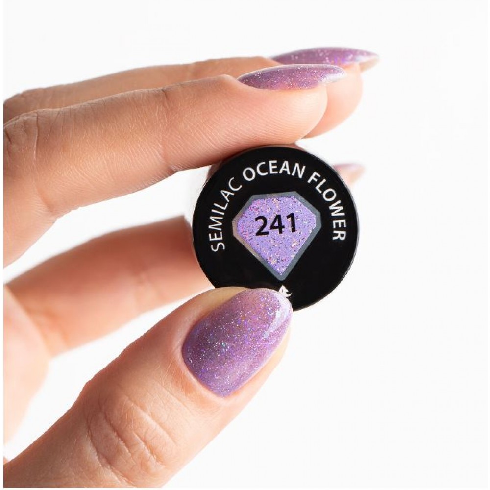 Semilac Ημιμόνιμο Βερνίκι Νυχιών 241 Ocean Flower 7ml