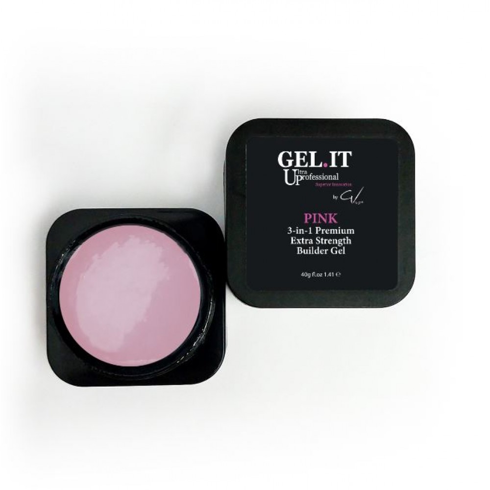 Gel It Up  Premium 3 In 1 Builder Gel Pink 40G