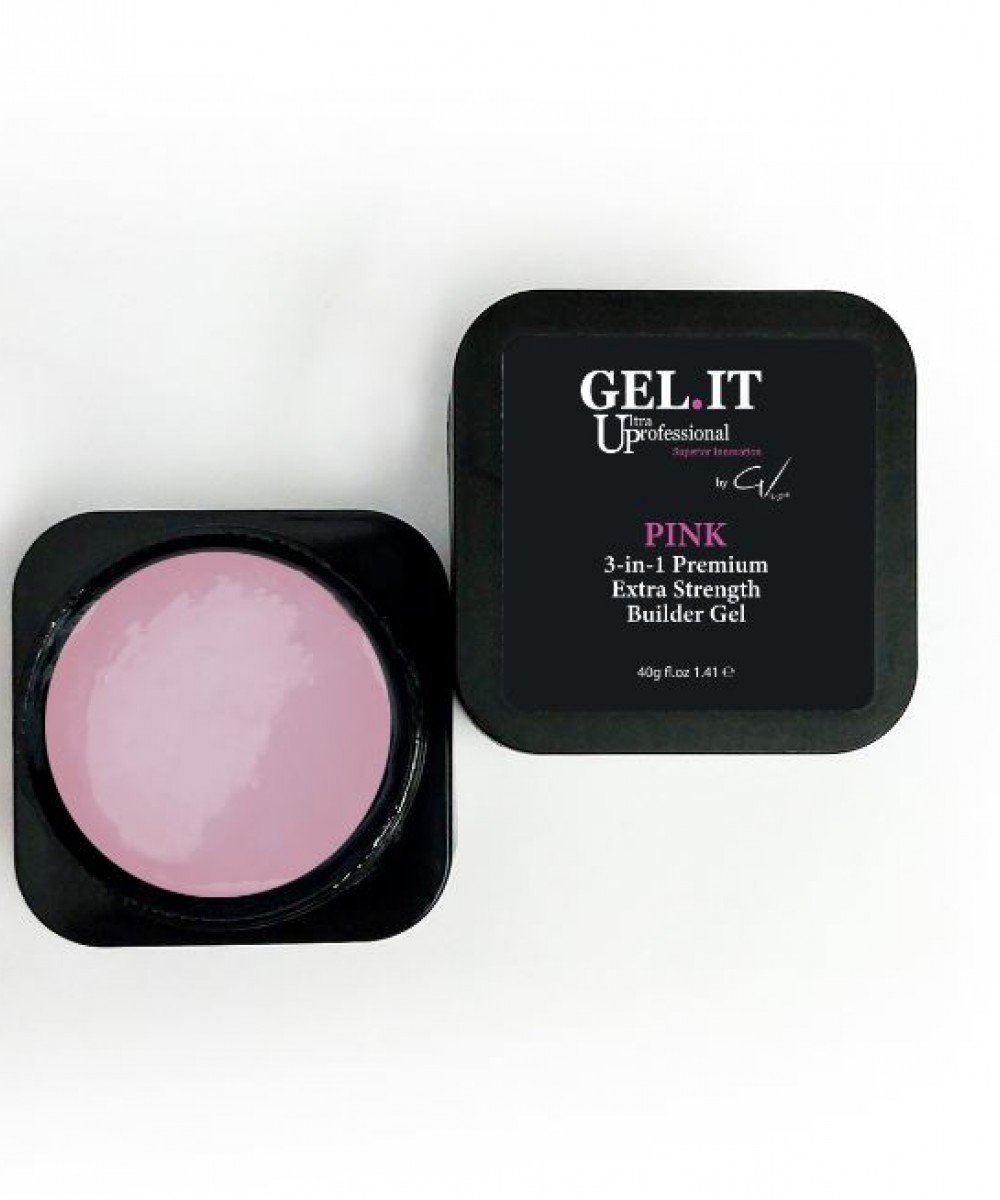 Gel It Up  Premium 3In1 Builder Gel Pink 40G