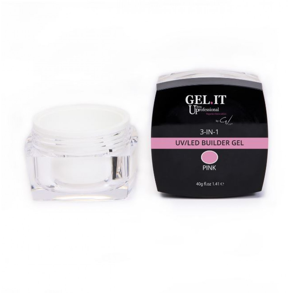 Gel It Up 3in1 Builder Gel Pink 40G