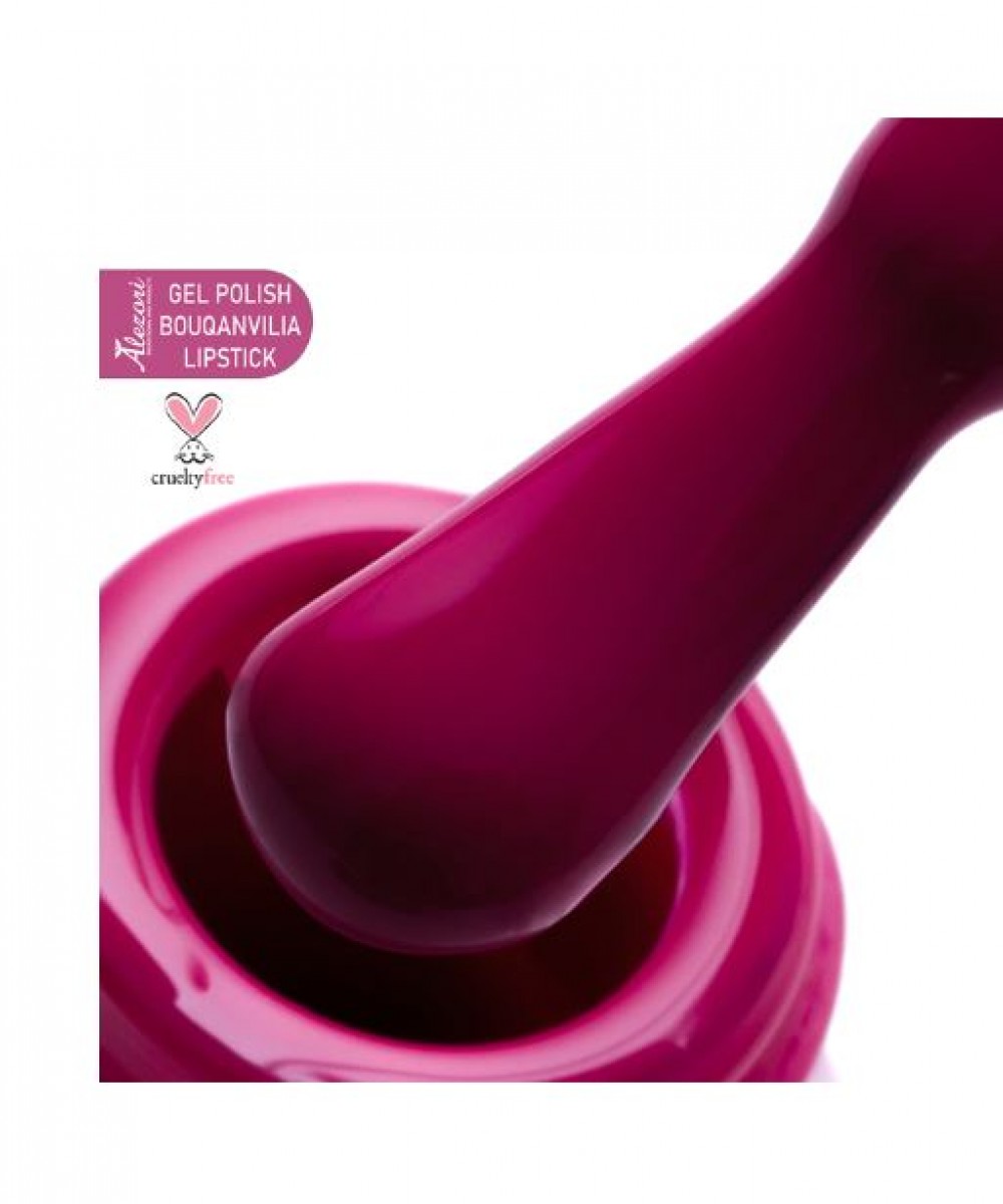 Alezori Ημιμόνιμο Βερνίκι Gel Polish Bouqanvilia Lipstick , 15ml