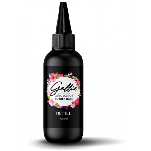 Gellie Ημιμόνιμο Βερνίκι Νυχιών Rubber Base Coat - Refill ,60ml