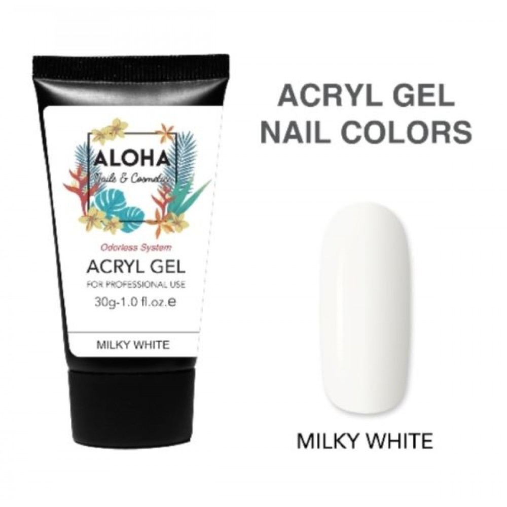 Aloha Acrylgel Milky White (Γαλακτερό) 30gr