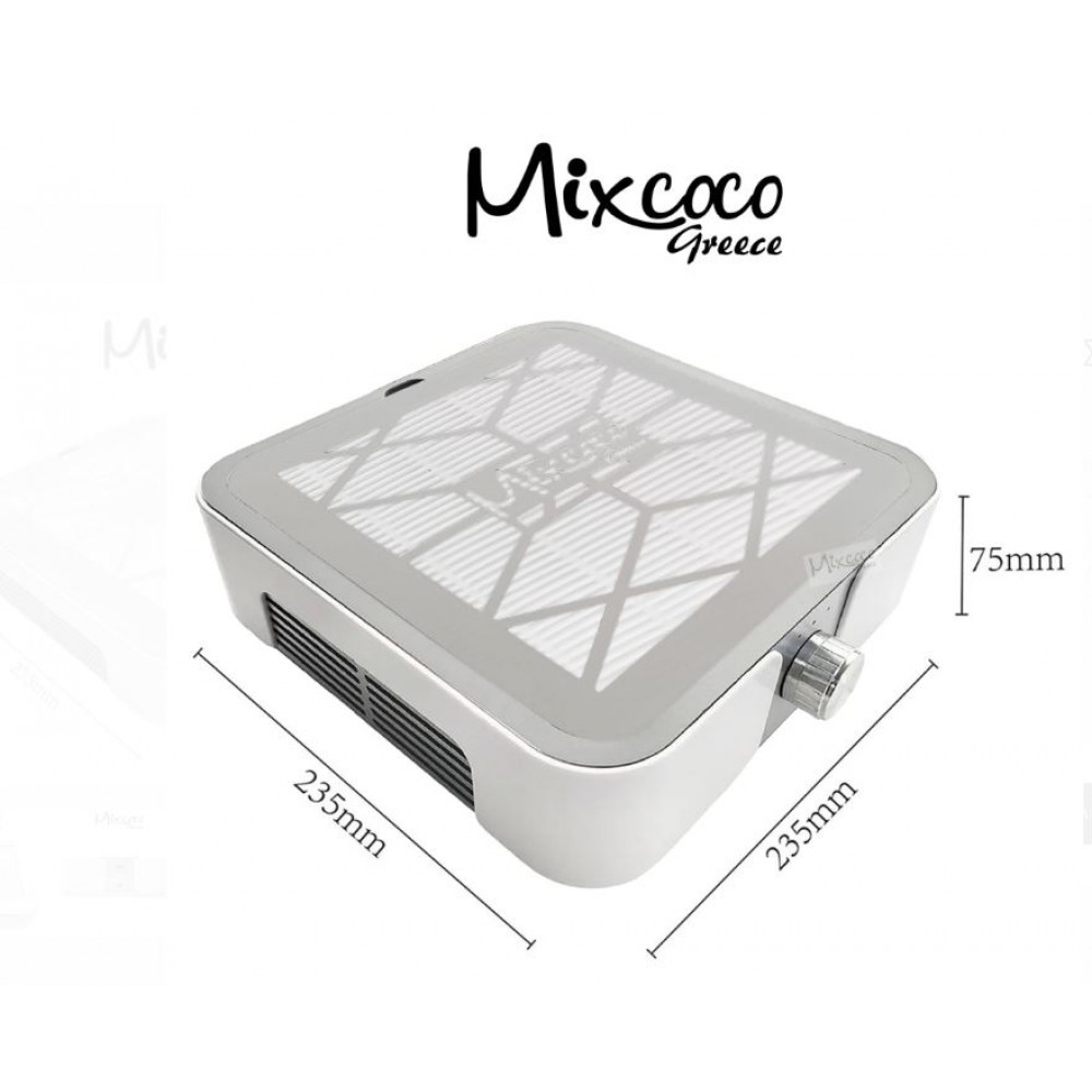 Mixcoco Απορροφητήρας Επαγγελματικός 60W  Ασημί