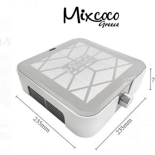 Mixcoco Απορροφητήρας Επαγγελματικός 60W  Ασημί