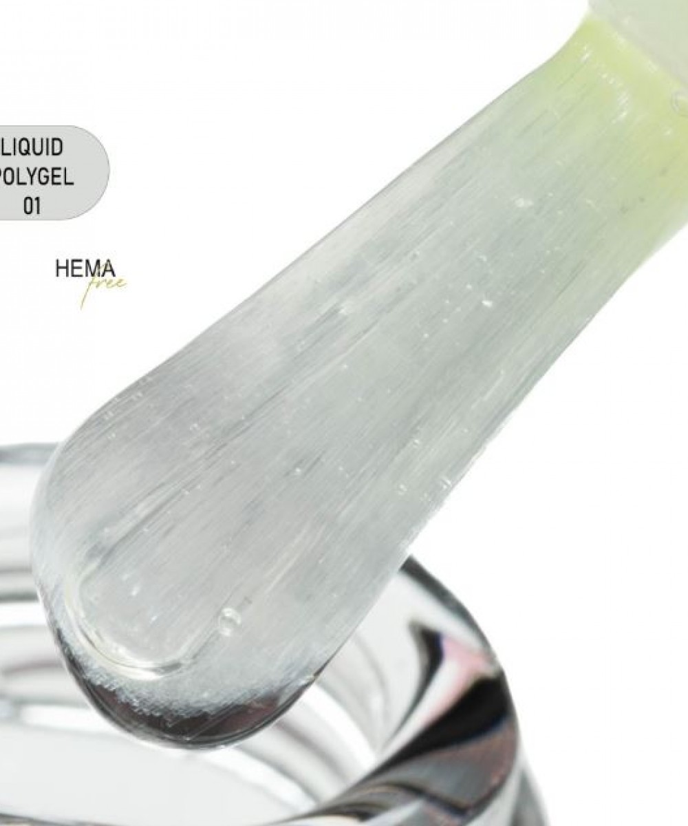 Alezori Liquid Polygel Clear Hema Free 01  ,15ml