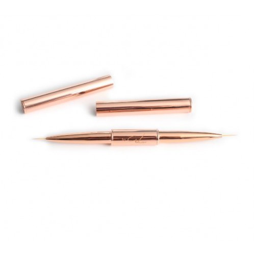 Gel It Up Skiny Nail Art Liner Brush 9mm & 11mm Rose Gold