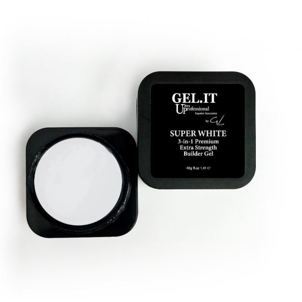 Gel It Up  Premium 3 In 1 Builder Gel Super White, 40G