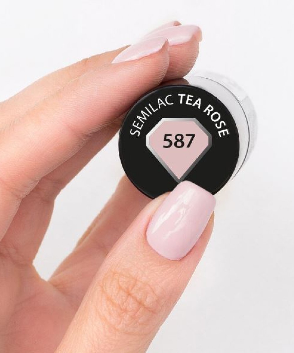 Semilac Ημιμόνιμο Βερνίκι Νυχιών 587 Tea Rose , 7ml *