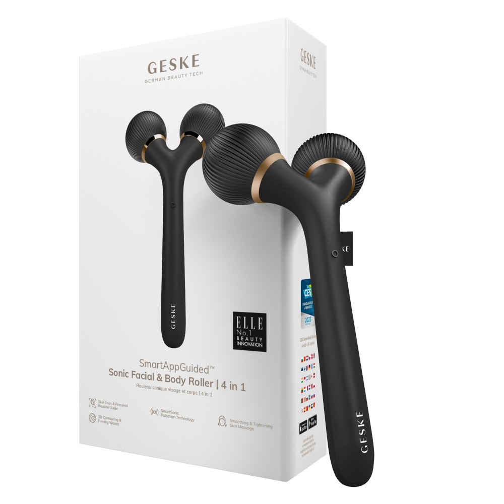 Geske Sonic Facial & Body Roller | 4 in 1 Gray
