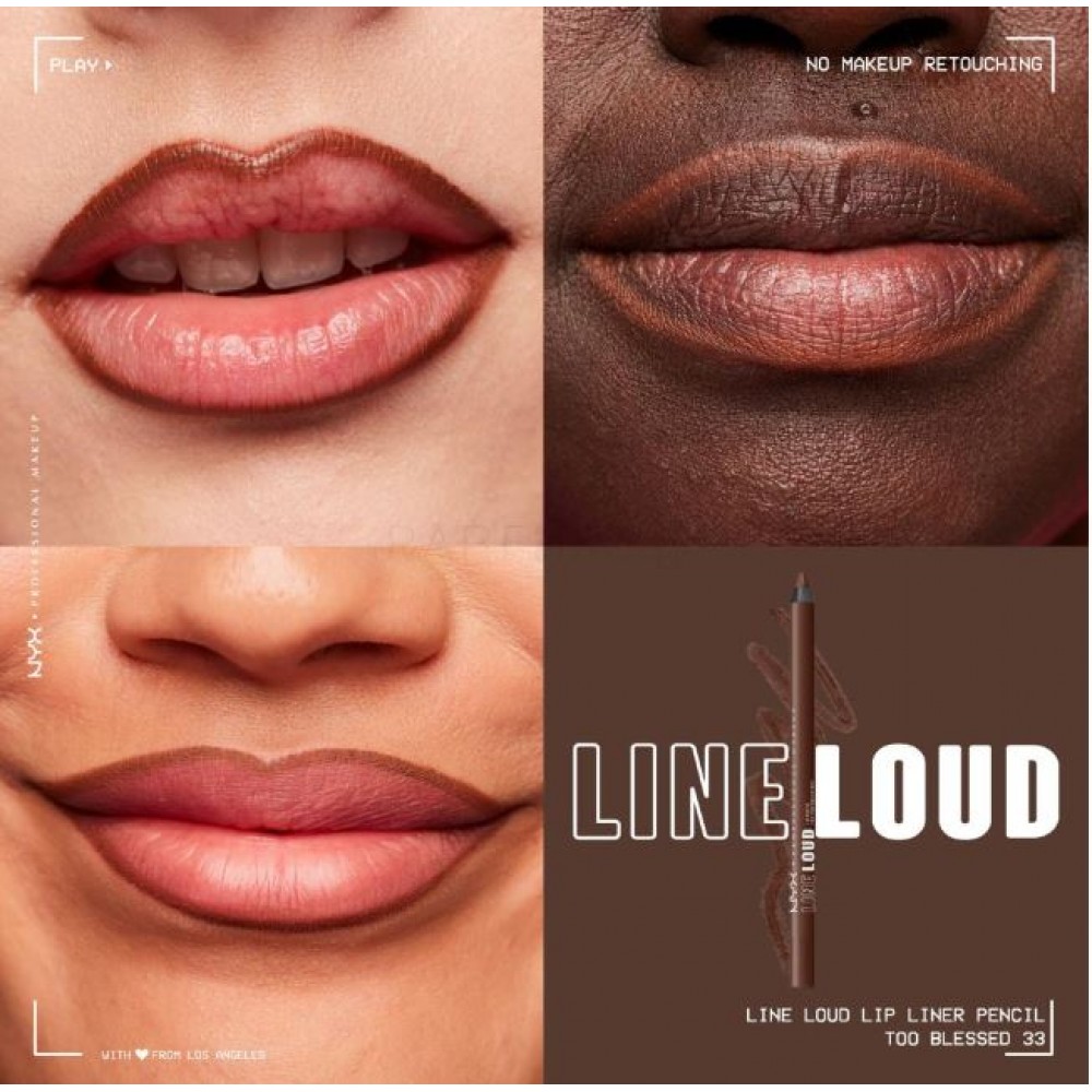 Nyx Line Loud Μολύβι Χειλιών Too Blessed