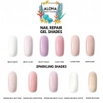 Aloha Θεραπεία Ημιμόνιμου Με Πρωτεΐνες & Χρώμα Nail Repair Gel Milky Violet ,15ml