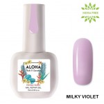 Aloha Θεραπεία Ημιμόνιμου Με Πρωτεΐνες & Χρώμα Nail Repair Gel Milky Violet ,15ml