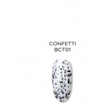 Bluesky Ημιμόνιμο Βερνίκι Νυχιών Top Coat No Wipe (Confetti) BCT01 ,15ml