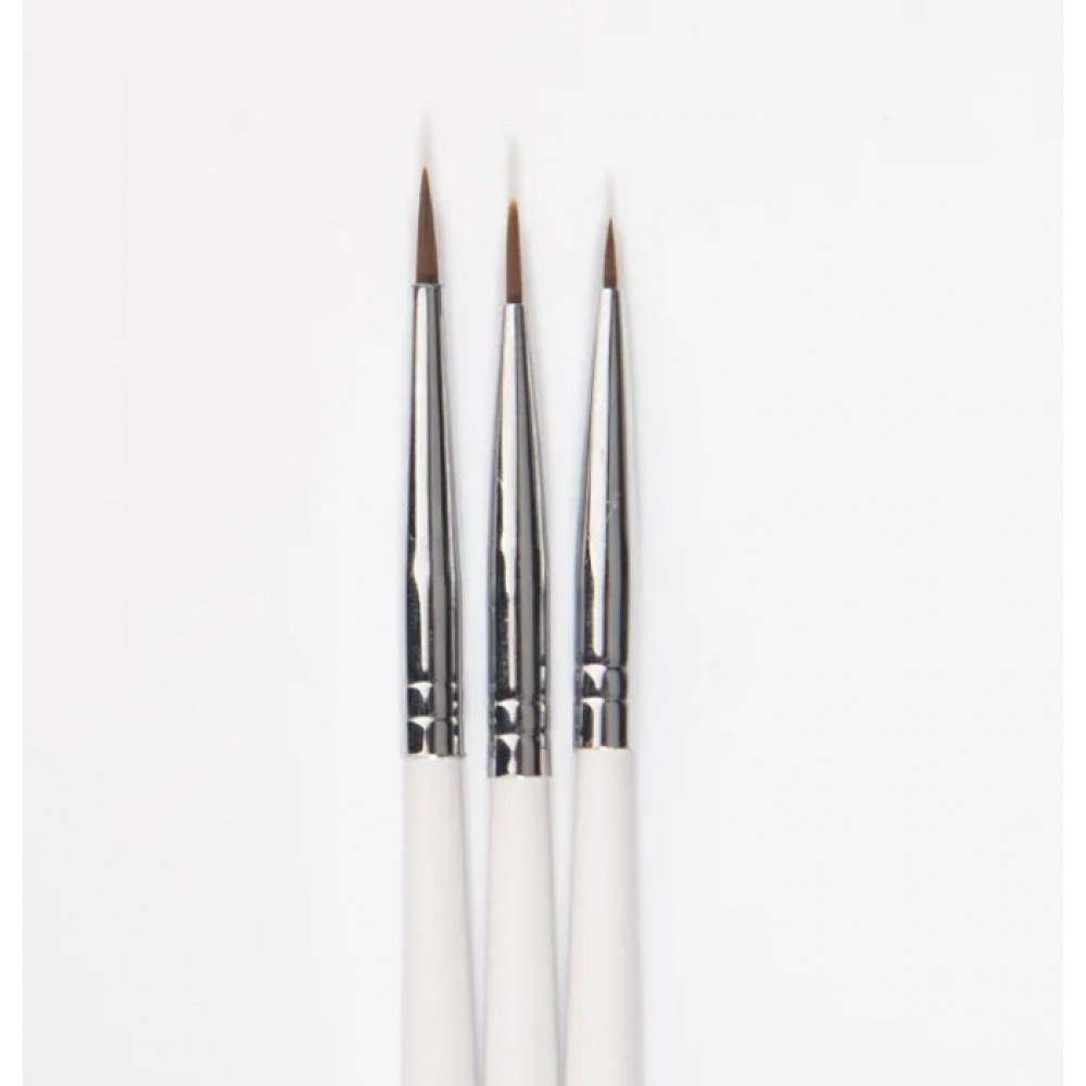 Σετ 3 Πινέλων Nail Art  (1#,2#,3# )