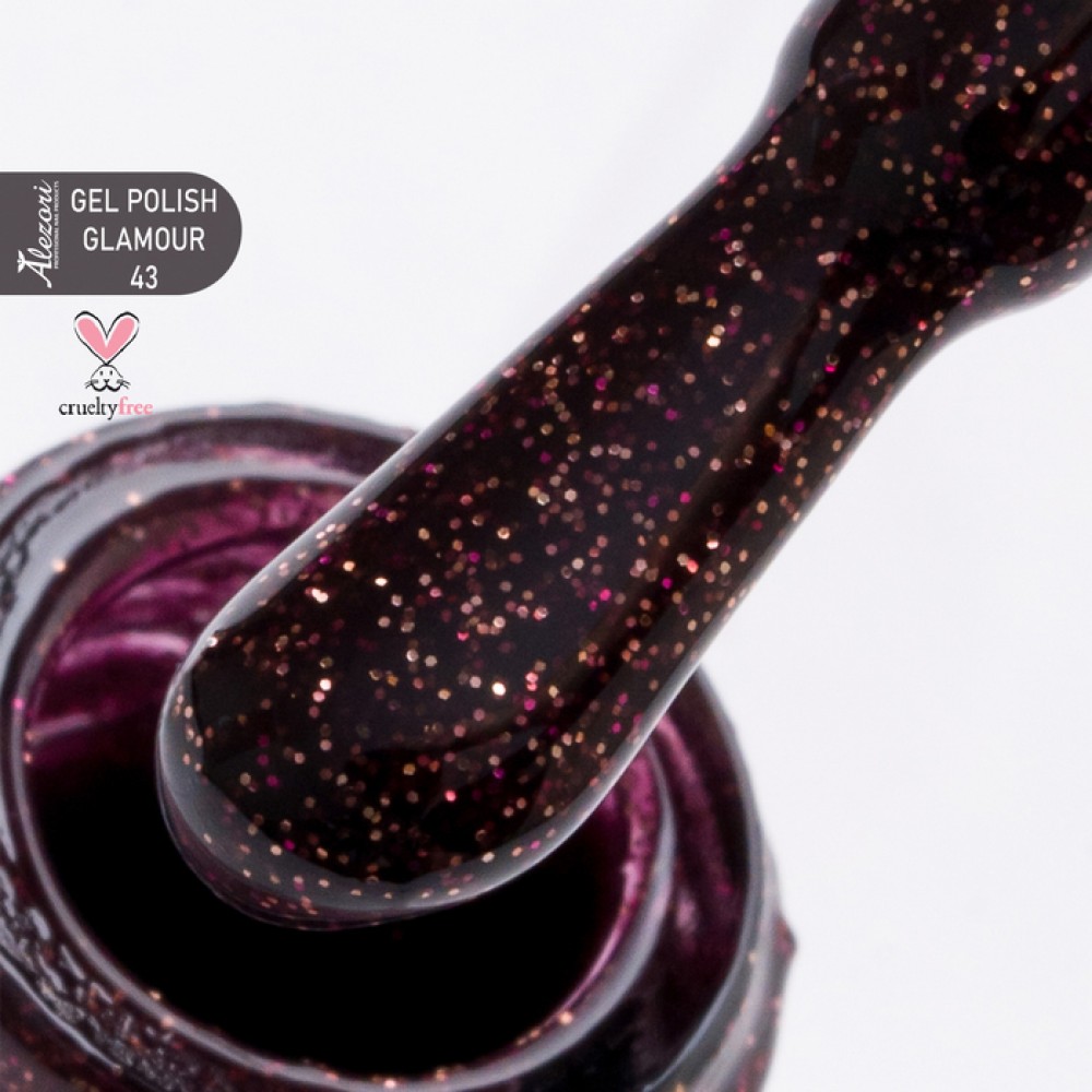Alezori Ημιμόνιμο Βερνίκι Νυχιών Gel Polish Glamour 43 (№2580_Glitter) ,15ml Alezori Ημιμόνιμο Βερνίκι Νυχιών Gel Polish Glamour 43 (№2580_Glitter) ,15ml
