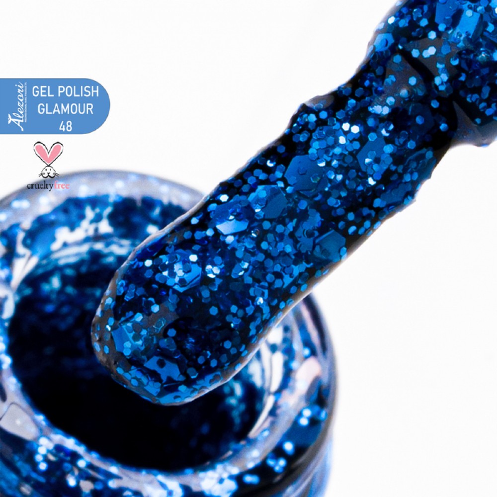 Alezori Ημιμόνιμο Βερνίκι Νυχιών Gel Polish Glamour 48 (№605_Glitter) ,15ml Alezori Ημιμόνιμο Βερνίκι Νυχιών Gel Polish Glamour 48 (№605_Glitter) ,15ml