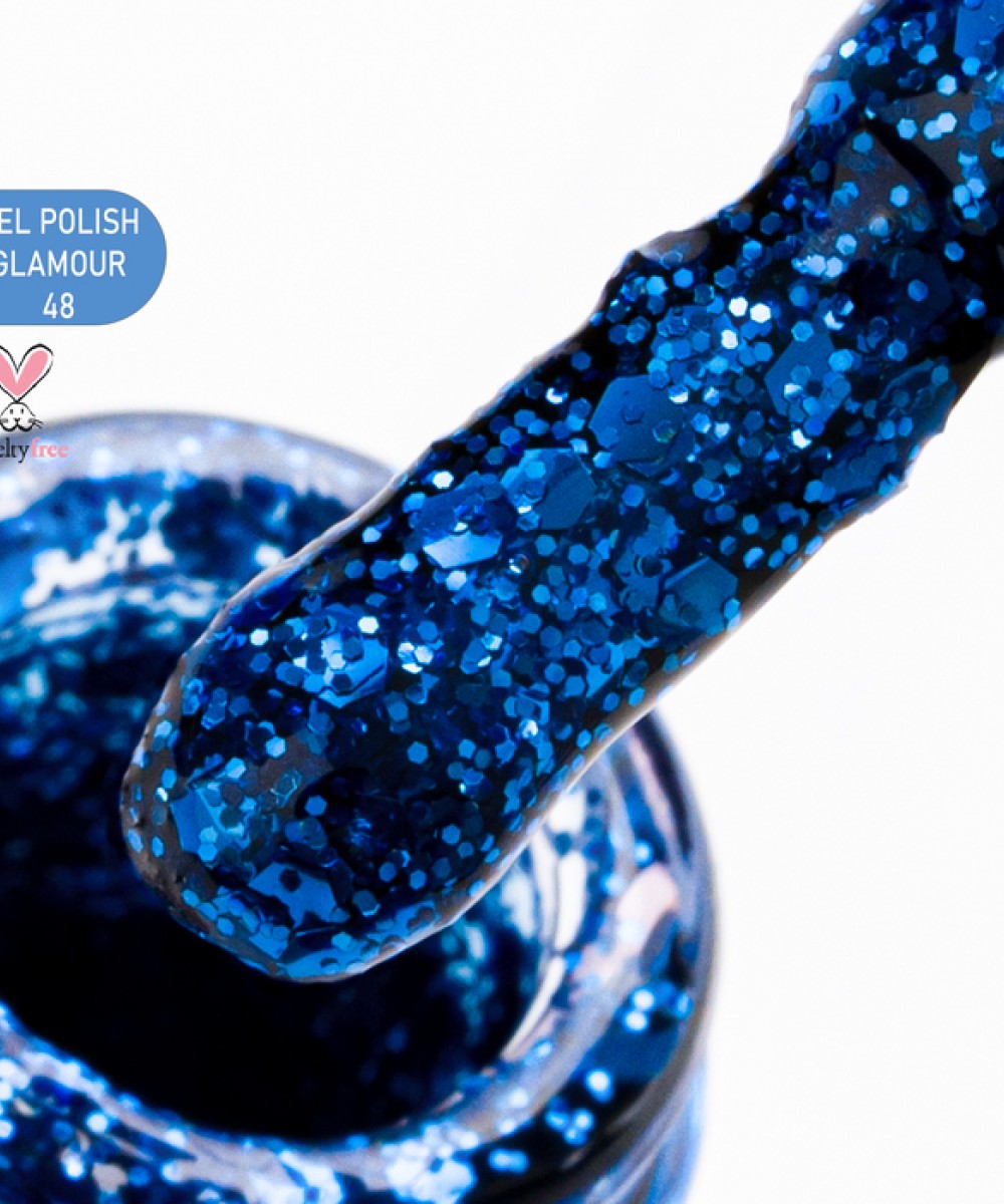 Alezori Ημιμόνιμο Βερνίκι Νυχιών Gel Polish Glamour 48 (№605_Glitter) ,15ml