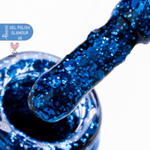Alezori Ημιμόνιμο Βερνίκι Νυχιών Gel Polish Glamour 48 (№605_Glitter) ,15ml