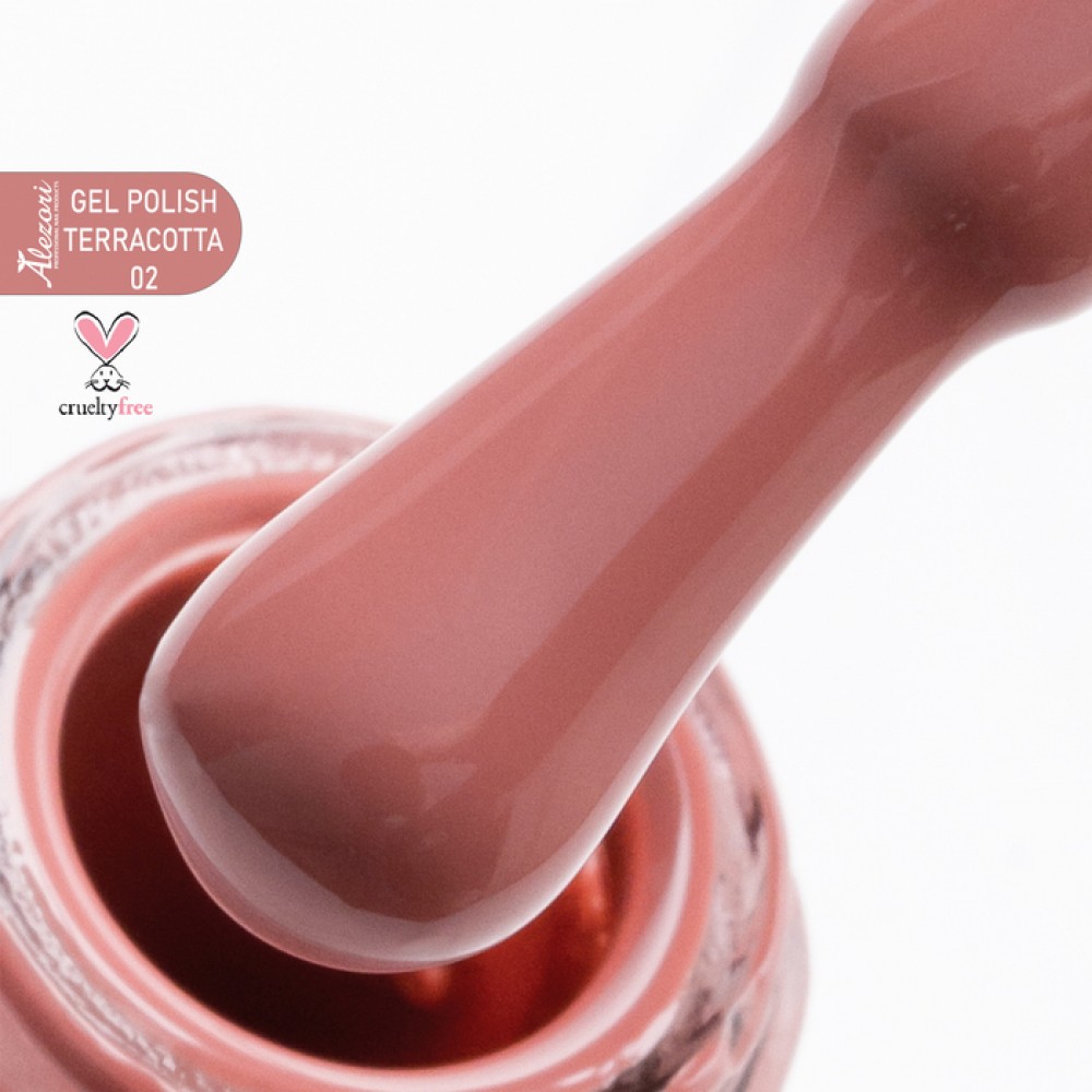 Alezori Ημιμόνιμο Βερνίκι Νυχιών Gel Polish Terracotta 02 (№3326) ,15ml