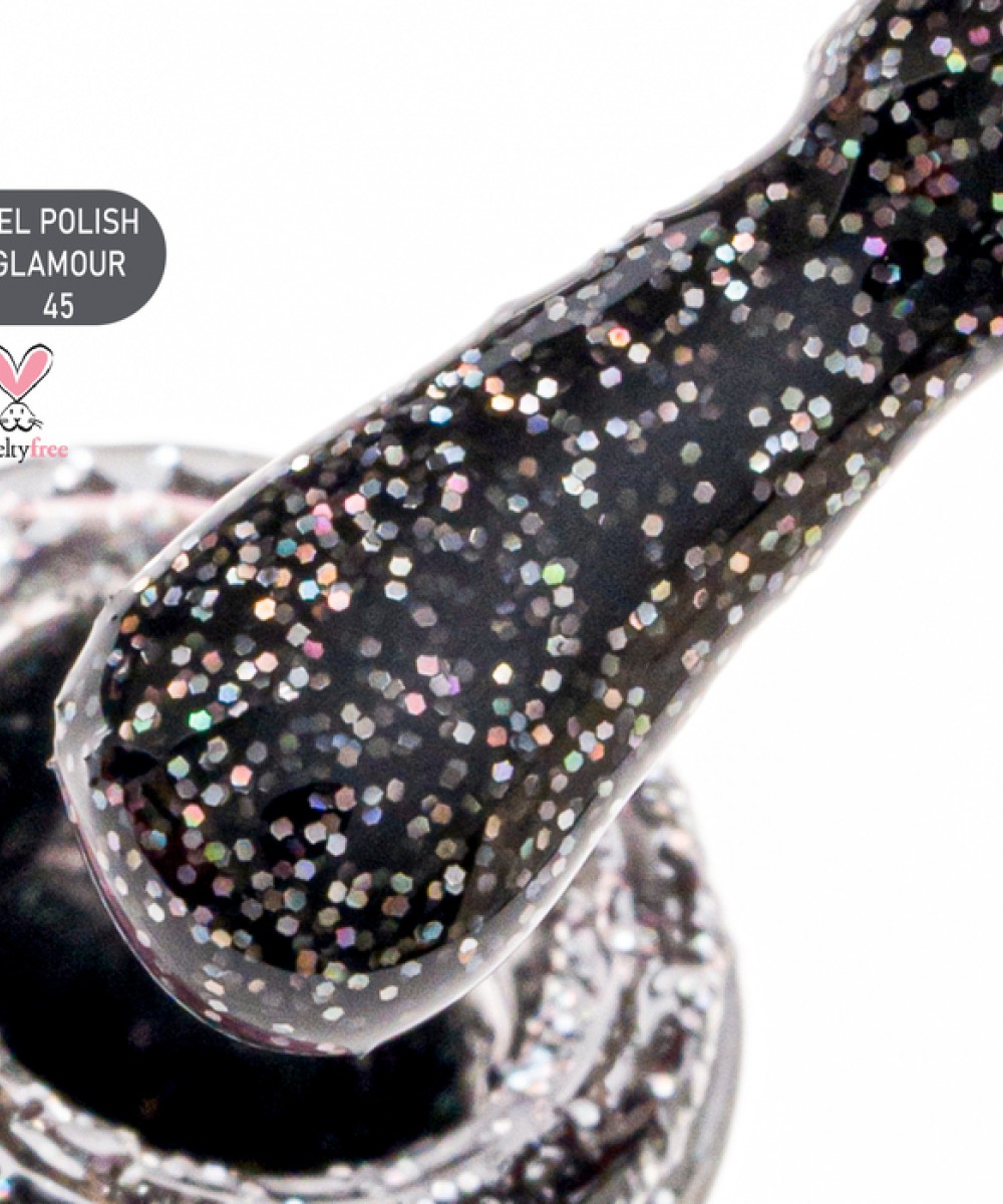 Alezori Ημιμόνιμο Βερνίκι Gel Polish Glamour 45 (№545_Glitter) ,15ml