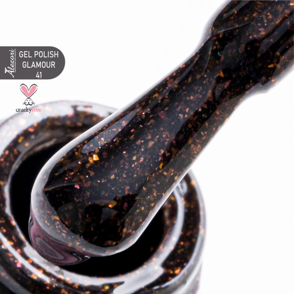 Alezori Ημιμόνιμο Βερνίκι Gel Polish Glamour 41 (№35_Glitter) ,15ml Alezori Ημιμόνιμο Βερνίκι Gel Polish Glamour 41 (№35_Glitter) ,15ml
