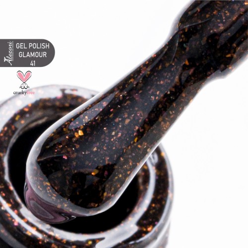 Alezori Ημιμόνιμο Βερνίκι Gel Polish Glamour 41 (№35_Glitter) ,15ml