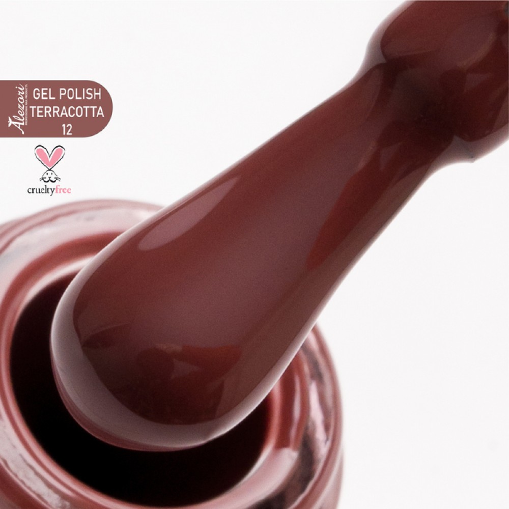 Alezori Ημιμόνιμο Βερνίκι Νυχιών Gel Polish Terracotta 12 (№356),15ml
