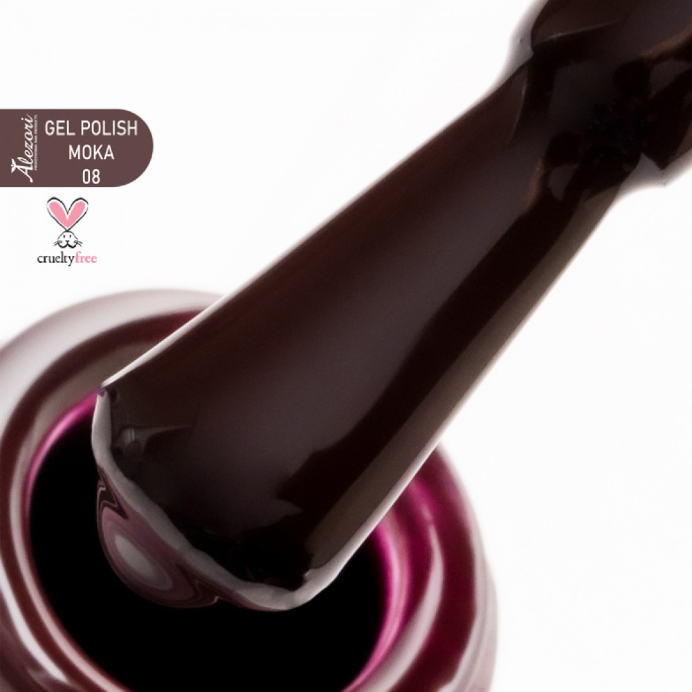 Alezori Ημιμόνιμο Βερνίκι Gel Polish Moka 08 (№2250) ,15ml