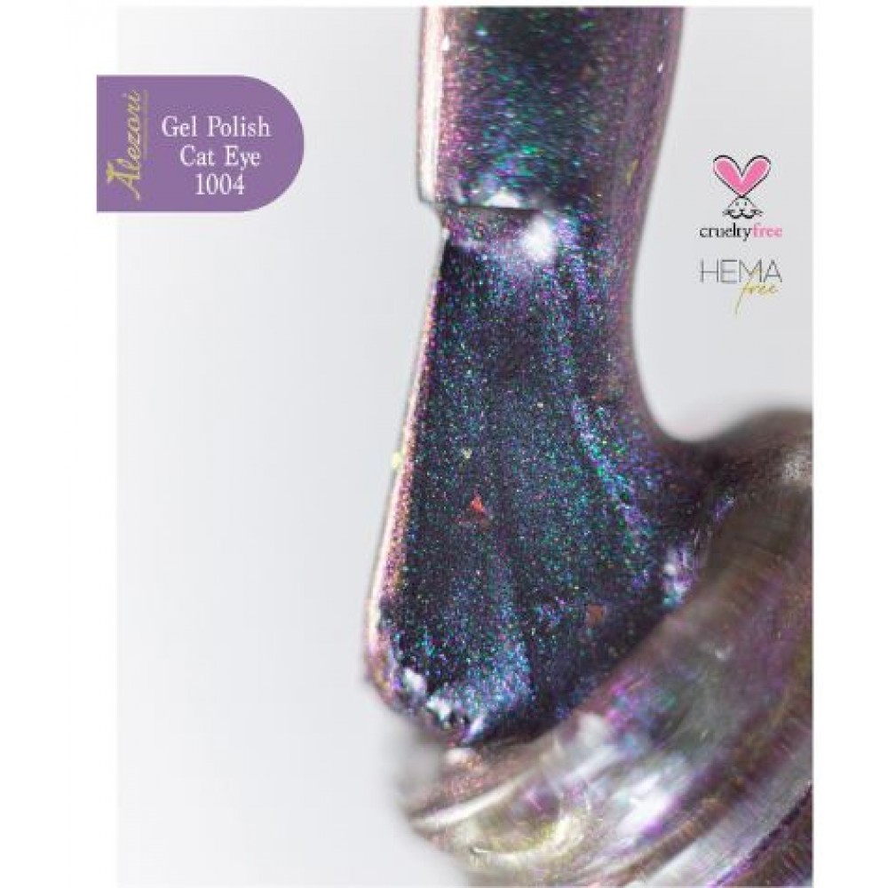 Alezori Ημιμόνιμο Βερνίκι Gel Polish Cat Eye 9D 04 (№1004) ,15ml