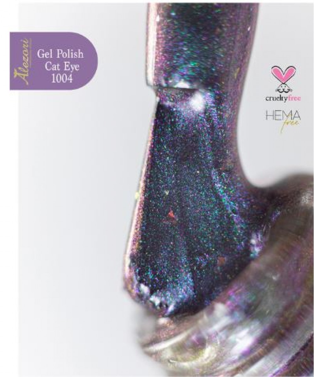 Alezori Ημιμόνιμο Βερνίκι Gel Polish Cat Eye 9D 04 (№1004) ,15ml
