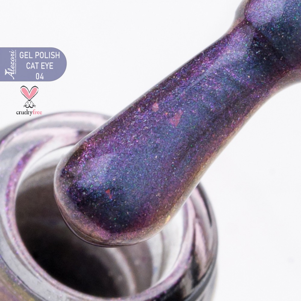 Alezori Ημιμόνιμο Βερνίκι Gel Polish Cat Eye 9D 04 (№1004) ,15ml