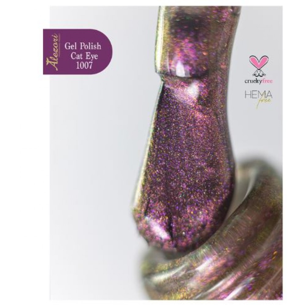 Alezori Ημιμόνιμο Βερνίκι Gel Polish Cat Eye 9D 06 (№1007) ,15ml