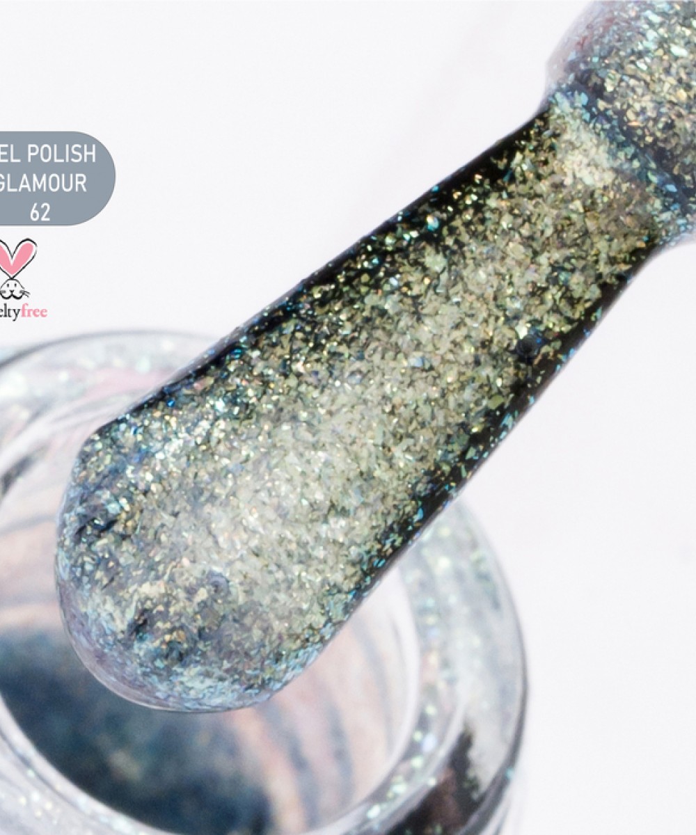 Alezori Ημιμόνιμο Βερνίκι Gel Polish Glamour 62 (№006_Shimmer) ,15ml. K