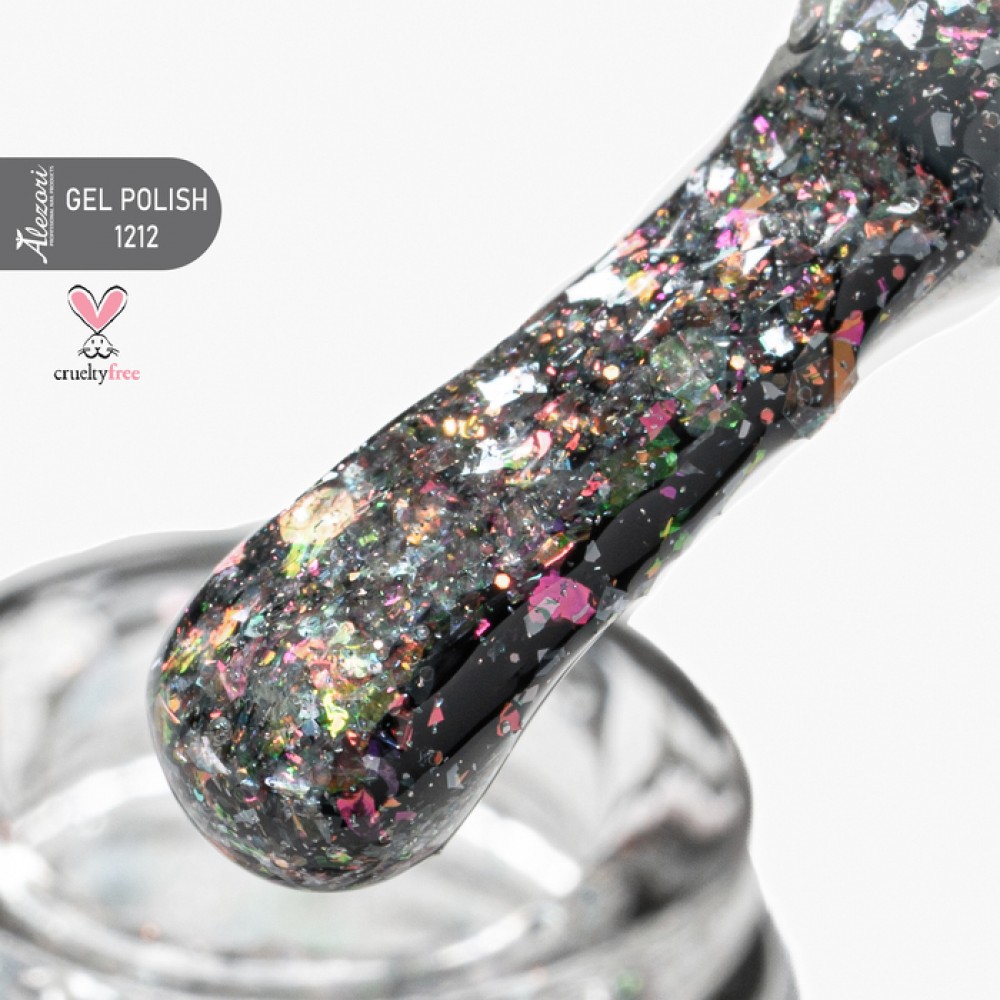 Alezori Ημιμόνιμο Βερνίκι Gel Polish Glamour 06 (№1212_Glitter) ,15ml