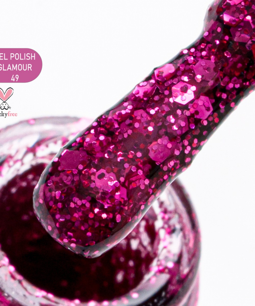 Alezori Ημιμόνιμο Βερνίκι Gel Polish Glamour 49 (№514_Glitter) ,15ml