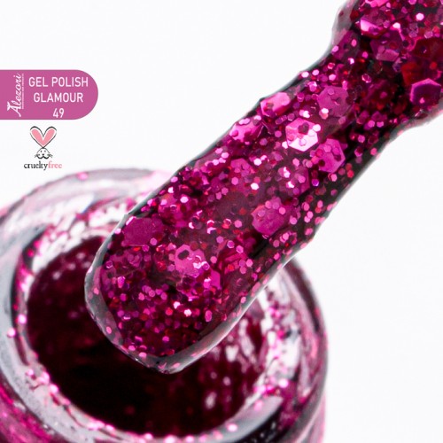 Alezori Ημιμόνιμο Βερνίκι Gel Polish Glamour 49 (№514_Glitter) ,15ml