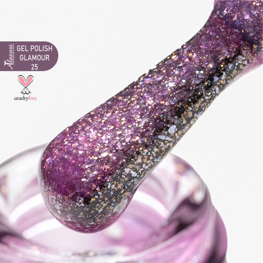 Alezori Ημιμόνιμο Βερνίκι Gel Polish Glamour 25 (№563_Shimer),15ml